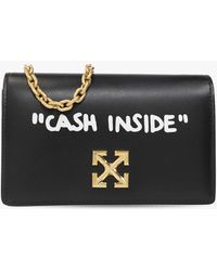 Off-White c/o Virgil Abloh - Off- Jitney 0.5 Shoulder Quote Bag, /, 100% Leather - Lyst