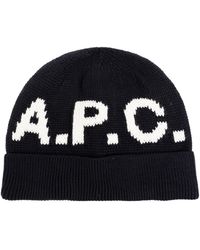 A.P.C. - Cap With Logo - Lyst