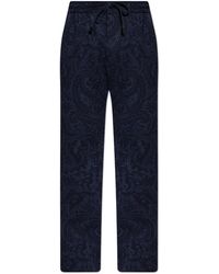 Etro - Patterned Pleated Trousers - Lyst