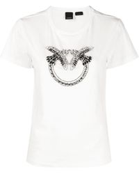 Pinko T-shirt con decorazione - Bianco