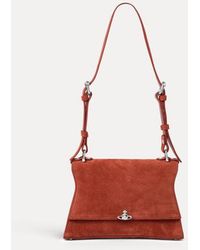 Vivienne Westwood - Bianca Small Shoulder Bag Suede Leather - Lyst