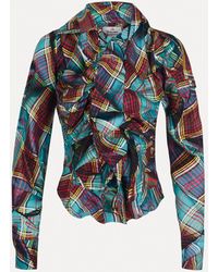 Vivienne Westwood - Drunken Shirt Viscose Multi-tartan 38 Women - Lyst