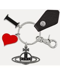 Vivienne Westwood - I Love Orb Keyring Faux Leather - Lyst