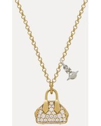Vivienne Westwood - Yasmine Pendant Necklace Brass - Lyst