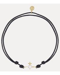 Vivienne Westwood - Valentineâs Heart Cord Bracelet 9K - Lyst