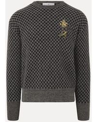 Vivienne Westwood - Checkmate Jumper Alpaca Cotton Blend - Lyst