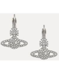 Vivienne Westwood - Grace Bas Relief Earrings Cubic Zirconia - Lyst