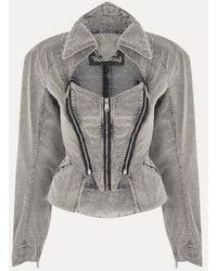 Vivienne Westwood - Beetle Denim Jacket Washed Cord Denim - Lyst
