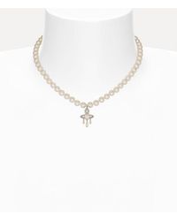 Vivienne Westwood - Lilah Pearl Necklace Swarovski Pearls - Lyst