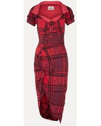 Vivienne Westwood - Long Monday Pulling Dress Overprinted Piquet - Lyst