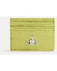 Vivienne Westwood - Flat Card Holder Emboss Croc Leather - Lyst