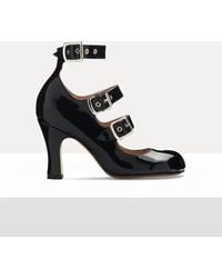 Vivienne Westwood - Animal Toe Three-Strap Shoe Patent Leather - Lyst