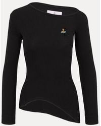 Vivienne Westwood - Long Sleeve Orgy Shoulder T-Shirt Rib Jersey - Lyst