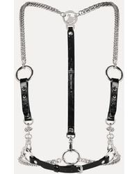 Vivienne Westwood - Medallion Chain Harness Naplak Leather - Lyst