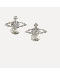 Vivienne Westwood - Mini Bas Relief Cufflinks Cubic Zirconia - Lyst
