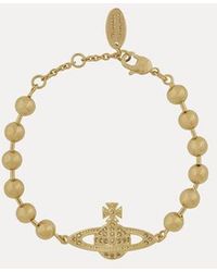 Vivienne Westwood - Thames Mini Bas Relief Bracelet Brass - Lyst