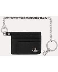 Vivienne Westwood - Flat Chain Card Holder Faux Leather - Lyst
