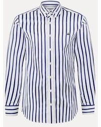 Vivienne Westwood - Two Button Krall Shirt Satin Stripe Cotton - Lyst