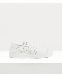 Vivienne Westwood - Low Top Soft Punch Trainer Leather White 4-37 Women - Lyst