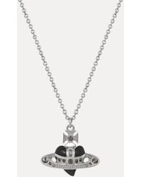 Vivienne Westwood - New Diamante Heart Pendant Necklace - Lyst