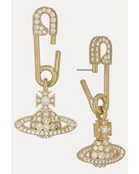 Vivienne Westwood - Lucrece Large Earrings Cubic Zirconia - Lyst
