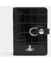 Vivienne Westwood - Vertical Flap Card Holder Emboss Croc Leather - Lyst