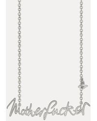 Vivienne Westwood - Motherfucker Pendant Necklace - Lyst