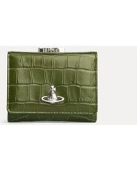 Vivienne Westwood - Small Frame Wallet Emboss Croc Leather - Lyst