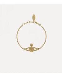 Vivienne Westwood - Mini Bas Relief Chain Bracelet Topaz - Lyst