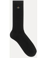 Vivienne Westwood - Ribbed Crew Sock Ribbed Crew Cotton - Lyst