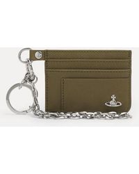 Vivienne Westwood - Flat Chain Card Holder Faux Leather - Lyst