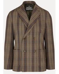 Vivienne Westwood - Double Breasted Cruise Jacket Dandy Hunt Check - Lyst
