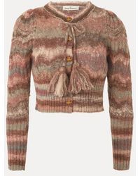 Vivienne Westwood - Flora Cardigan Mohair Alpaca Blend - Lyst