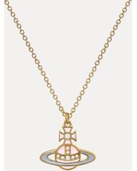 Vivienne Westwood - Concetta Bas Relief Pendant Necklace Gold-pink-blue-white Gold-pink-blue-white Women - Lyst