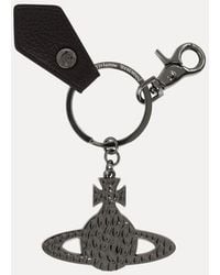 Vivienne Westwood - Hammered Orb Keyring Metal - Lyst