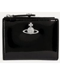 Vivienne Westwood - Slim Flap Card Holder Patent Pu - Lyst
