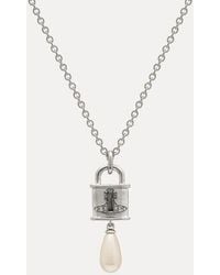 Vivienne Westwood - Celestia Small Pendant Necklace Swarovski Pearls - Lyst