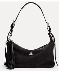 Vivienne Westwood - Emma Shoulder Bag Suede Leather - Lyst
