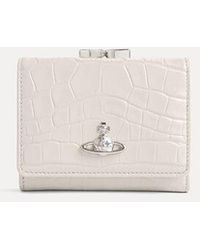 Vivienne Westwood - Small Frame Wallet Emboss Croc Leather - Lyst