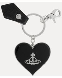 Vivienne Westwood - Mirror Heart Orb Keyring Metal - Lyst