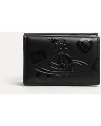 Vivienne Westwood - Trifold Wallet Shiny Leather - Lyst