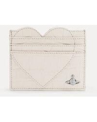 Vivienne Westwood - Heart Card Holder Emboss Croc Leather - Lyst