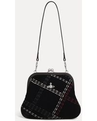 Vivienne Westwood - Vivienne Clutch Velvet Check - Lyst