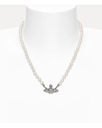 Vivienne Westwood - Man. Mini Bas Relief Pearl Necklace - Lyst