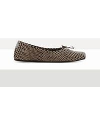 Vivienne Westwood - Brigitte Ballerina Shoe Snake-Effect Leather - Lyst