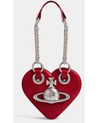 Vivienne Westwood - Juliet Heart Chain Bag Naplak Leather - Lyst