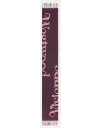Vivienne Westwood - Scarf Half Logo Double Fac - Lyst