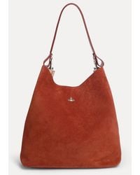 Vivienne Westwood - Lottie Large Shoulder Bag Suede Leather - Lyst