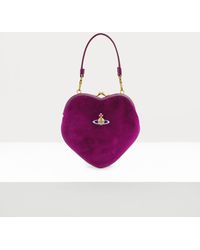 Vivienne Westwood - Belle Heart Frame Purse Velvet - Lyst