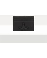Vivienne Westwood - Card Holder Smooth Leather Injected Orb - Lyst